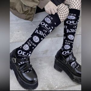$5 SPIRIT BOARD KNEE SOCKS. NEW. $5 IF BUNDLED